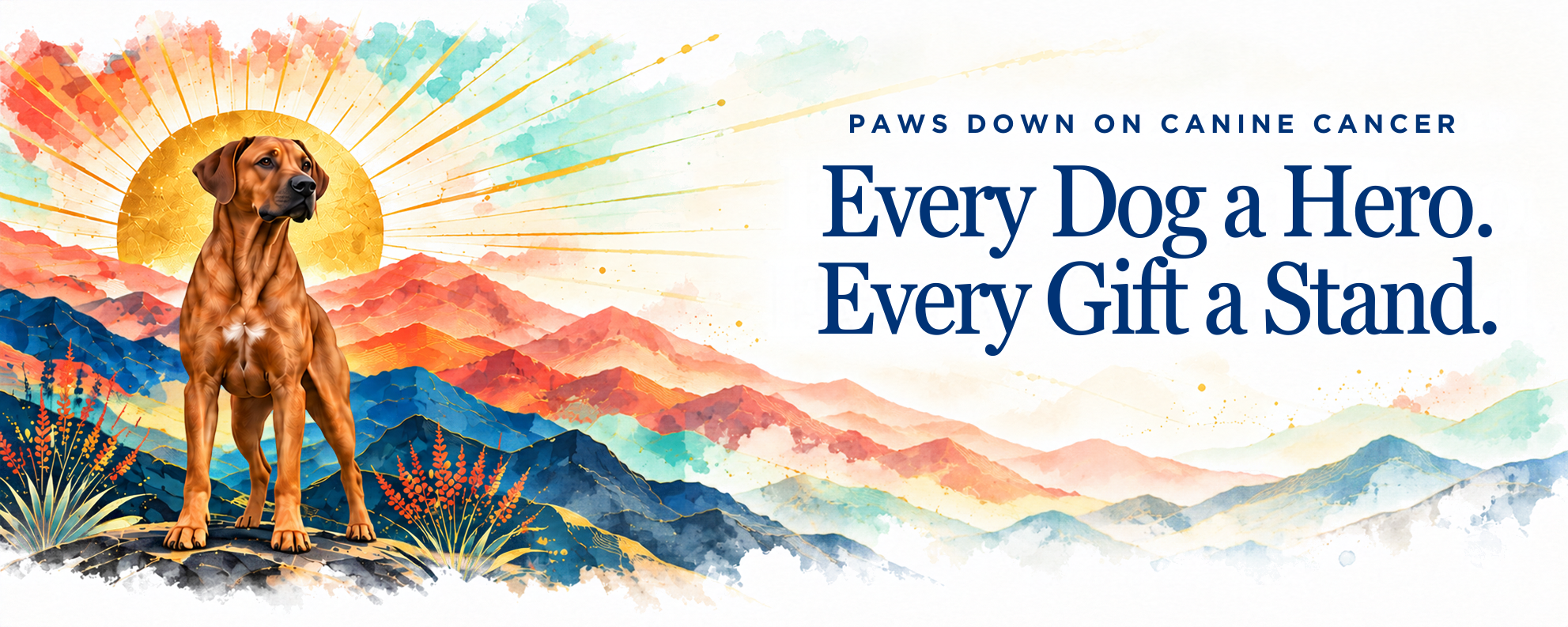 Paws Down on Cancer : Every Dog a Hero. Every Gift a Stand.